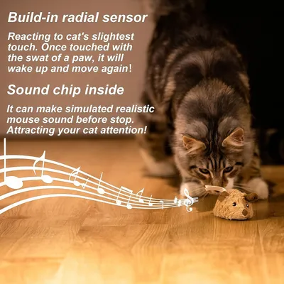 FurryFusion Jouet souris pour chat - Automatique