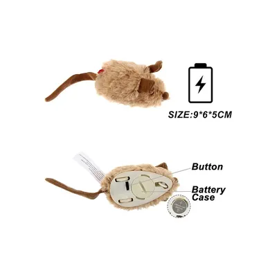 FurryFusion Jouet souris pour chat - Automatique