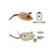 FurryFusion Jouet souris pour chat - Automatique