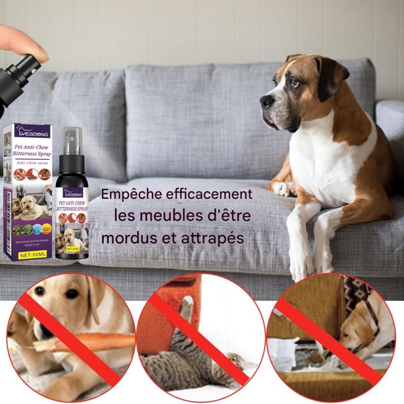 FurryFusion Spray anti-griffures pour animaux