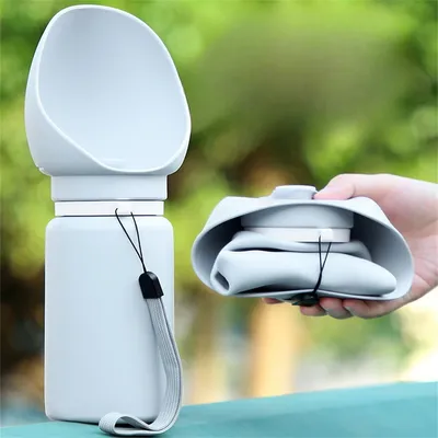 FurryFusion - Bouteille d'eau portable de 550 ml Silicone