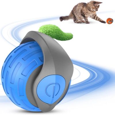 FurryFusion Balle interactive pour chat Bleu