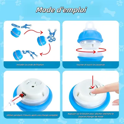 FurryFusion Balle interactive pour chien