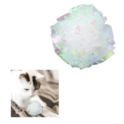 FurryFusion Jouet pour chat en forme de boule de papier colorée FurryFusion Jouet pour chat en forme de boule de papier colorée
