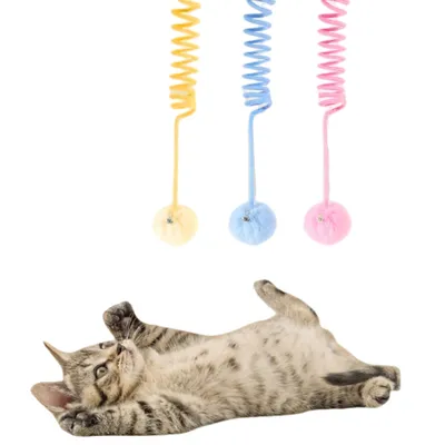 FurryFusion Balle à ressort pour chat