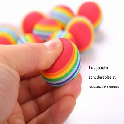 FurryFusion 20 pièces Balles Chat Jouet