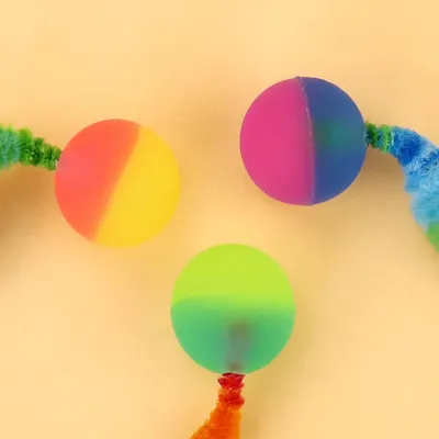 FurryFusion - Jouets pour chat - boule élastique