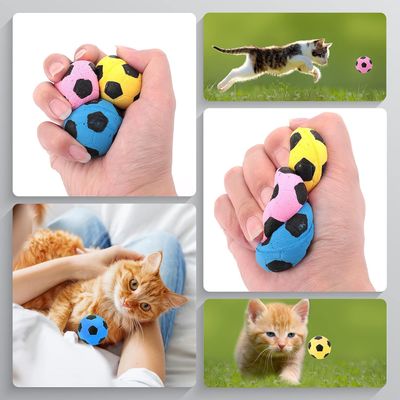 FurryFusion Lot de 10 Balles en Mousse pour Chat
