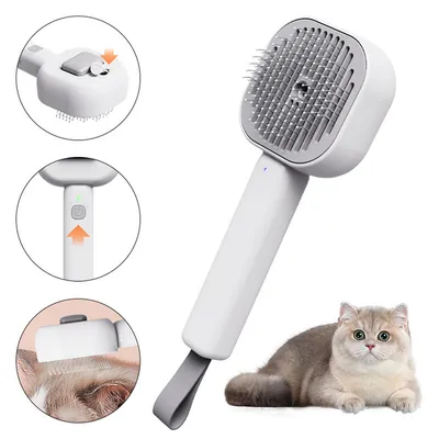 FurryFusion Brosse pour chat autonettoyante FurryFusion Brosse pour chat autonettoyante