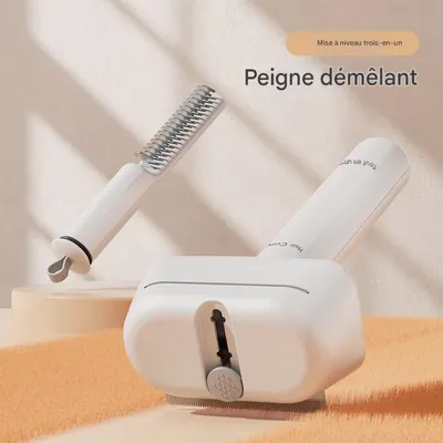 FurryFusion Peigne pour animaux de compagnie, 3 en 1