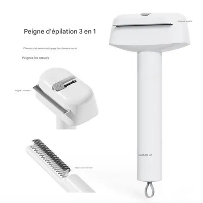 FurryFusion Peigne pour animaux de compagnie, 3 en 1