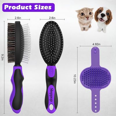 FurryFusion Lot de 2 outils de toilettage pour chien