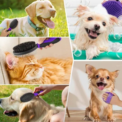 FurryFusion Lot de 2 outils de toilettage pour chien