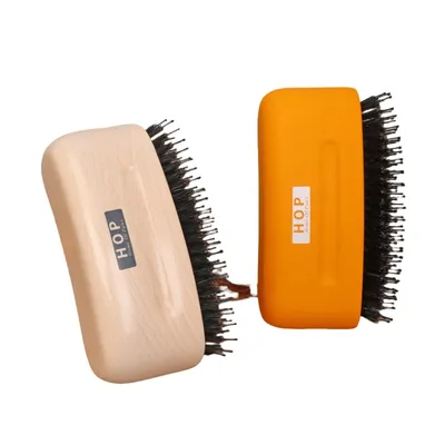 FurryFusion Brosse courbée en bois pour animaux de compagnie