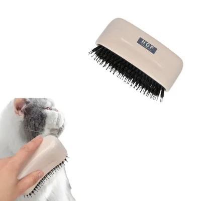 FurryFusion Brosse courbée en bois pour animaux de compagnie FurryFusion Brosse courbée en bois pour animaux de compagnie