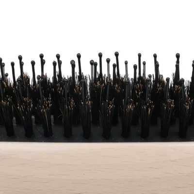 FurryFusion Brosse courbée en bois pour animaux de compagnie