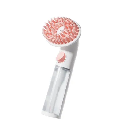 FurryFusion Brosse de bain pour animaux de compagnie à long manche
