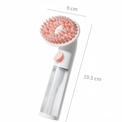 FurryFusion Brosse de bain pour animaux de compagnie à long manche