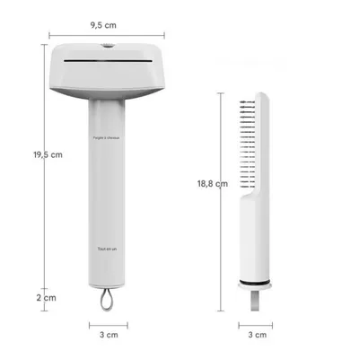 FurryFusion Peigne pour animaux de compagnie, 3 en 1