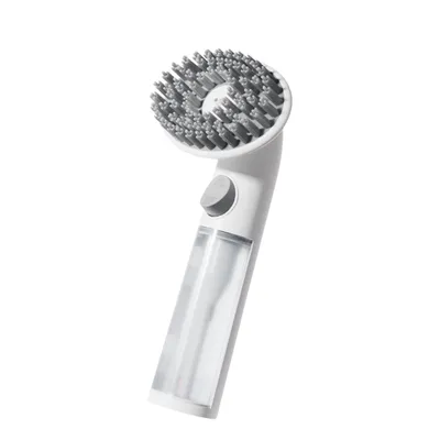 FurryFusion Brosse de bain pour animaux de compagnie à long manche