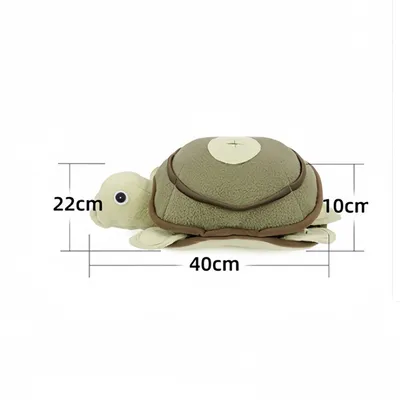 FurryFusion Jouet en peluche pour chien en forme de tortue