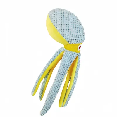 FurryFusion Jouet en peluche pour chien en forme de pieuvre
