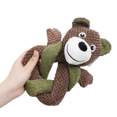 FurryFusion Jouet couineur en peluche pour chien