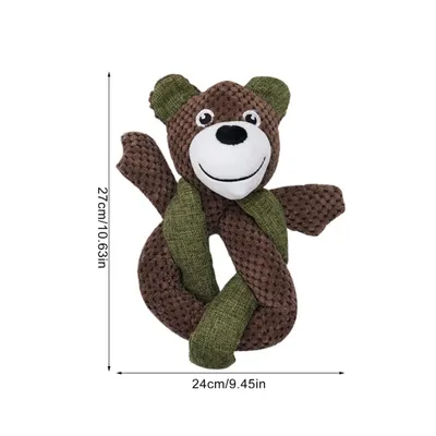 FurryFusion Jouet couineur en peluche pour chien