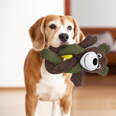 FurryFusion Jouet couineur en peluche pour chien