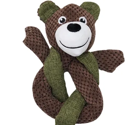 FurryFusion Jouet couineur en peluche pour chien
