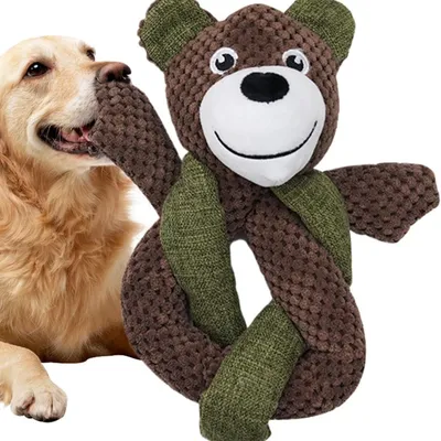 FurryFusion Jouet couineur en peluche pour chien