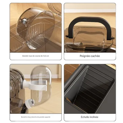 FurryFusion Cage de transport pour petits animaux