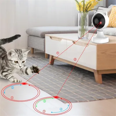 FurryFusion Jouet interactif laser automatique pour chat
