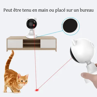 FurryFusion Jouet interactif laser automatique pour chat