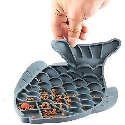 FurryFusion Gamelle d'alimentation lente pour Chat et Chien