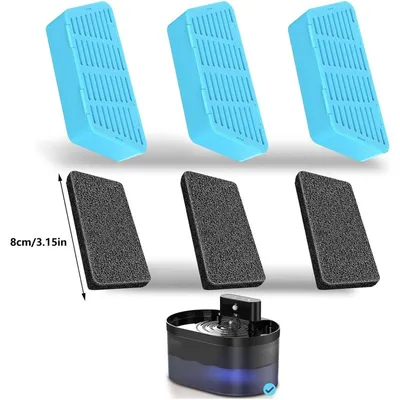 FurryFusion Filtres de rechange pour fontaine à eau pour chat