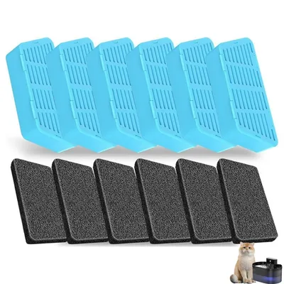 FurryFusion Filtres de rechange pour fontaine à eau pour chat
