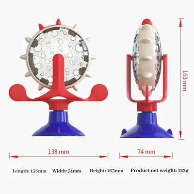 FurryFusion Distributeur de friandises rotatif pour chat