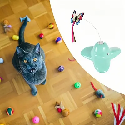 FurryFusion Jouet Interactif Papillon pour Chat