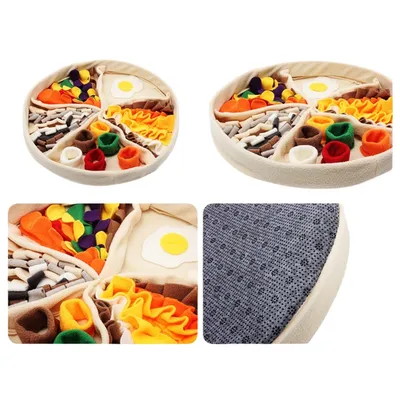 FurryFusion Tapis renifleur en forme de pizza pour chiens