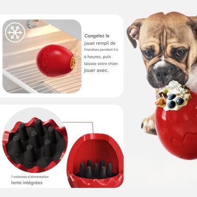 FurryFusion Jouet à alimentation lente pour chien