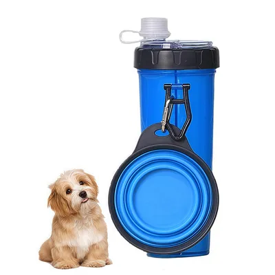 FurryFusion Bouteille d'eau et nourriture 2 en 1 pour chien