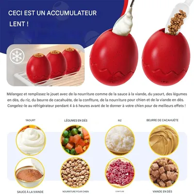 FurryFusion Jouet à alimentation lente pour chien