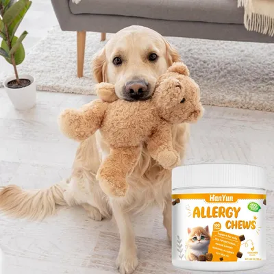 FurryFusion Comprimés à croquer antiallergiques pour animaux de compagnie