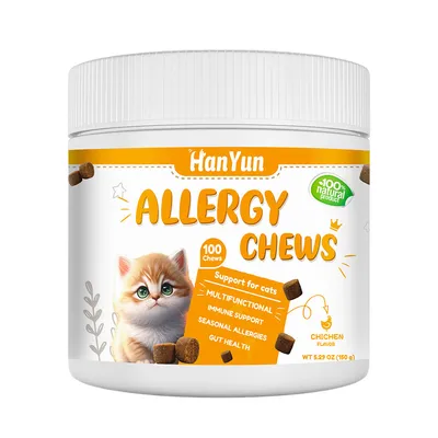 FurryFusion Comprimés à croquer antiallergiques pour animaux de compagnie