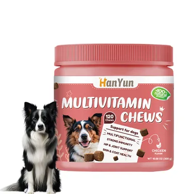 FurryFusion Vitamines au goût de canard pour chats et chiens 120 comprimés