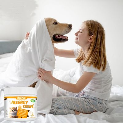 FurryFusion Comprimés à croquer antiallergiques pour animaux de compagnie