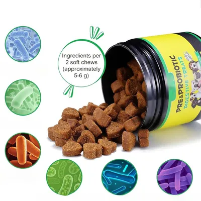 FurryFusion Gâteries probiotiques pour animaux de compagnie