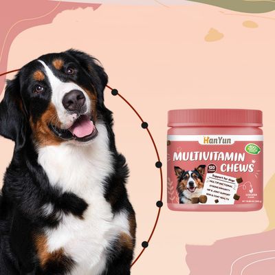 FurryFusion Vitamines au bacon pour chats et chiens - 120 comprimés