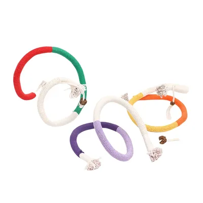 FurryFusion Lot de 3 jouets à mâcher en corde pour chat